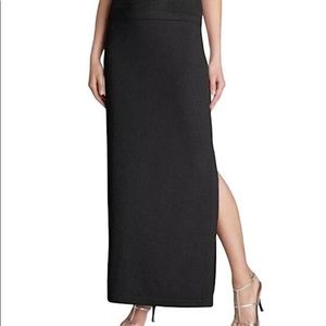 ST. JOHN SANTANA KNIT MAXI SKIRT Navy blue NEW SZ 6